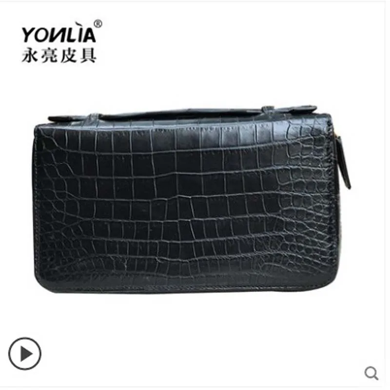 yongliang leather New crocodile belly wallet leather men's handbag simple large capacity handbag
yongliang leather New crocodile belly wallet leather men's handbag simple large capacity handbag