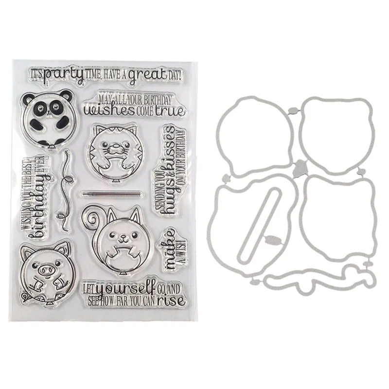 Carton transparent clear stamp and cutting dies DIY Die Cut Stencil Decorative Scrapbooking Craft Card stencils template
Carton transparent clear stamp and cutting dies DIY Die Cut Stencil Decorative Scrapbooking Craft Card stencils template