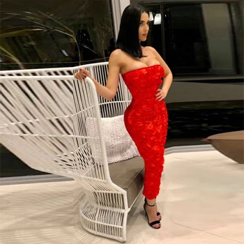 Latest Fashion Off Shoulder Elegant Bandage Women Flower Midi Dress Christmas Outfit Casual Party Clothing Vestido Wholesale
Latest Fashion Off Shoulder Elegant Bandage Women Flower Midi Dress Christmas Outfit Casual Party Clothing Vestido Wholesale