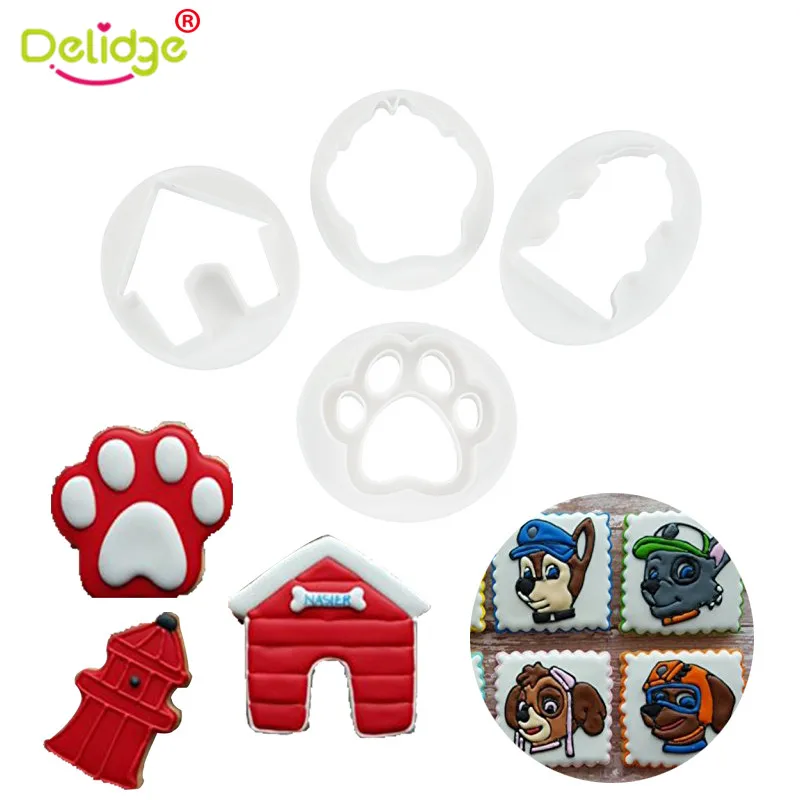 Delidge 4Pcs/set Dog Paw House Cookie Cutter Pet Hydrant Plastic Fondant Embossed Mold Biscuits Molds DIY Baking Decorating Tool
Delidge 4Pcs/set Dog Paw House Cookie Cutter Pet Hydrant Plastic Fondant Embossed Mold Biscuits Molds DIY Baking Decorating Tool