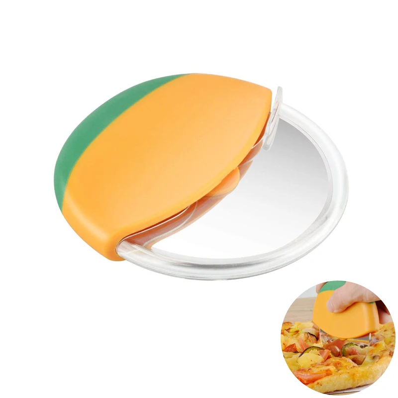 1Pc Pizza Cutter Wheel with Protective Blade Guard 430 Stainless Steel Pizza Slicer Cutter Super Sharp Pizza Cutting Tool LK0041
1Pc Pizza Cutter Wheel with Protective Blade Guard 430 Stainless Steel Pizza Slicer Cutter Super Sharp Pizza Cutting Tool LK0041
