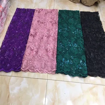 Hot Sale Organza Lace Fabric Fabric 2019 High Quality French Mesh Lace Fabrics with Sequins beads Lace Fabric for Party Dress
Hot Sale Organza Lace Fabric Fabric 2019 High Quality French Mesh Lace Fabrics with Sequins beads Lace Fabric for Party Dress