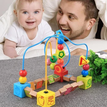 Early Math Childhood Learning Toy Children Kids Baby Colorful Wooden Around Beads Educational Toy Kids Gift Wood Doll
Early Math Childhood Learning Toy Children Kids Baby Colorful Wooden Around Beads Educational Toy Kids Gift Wood Doll