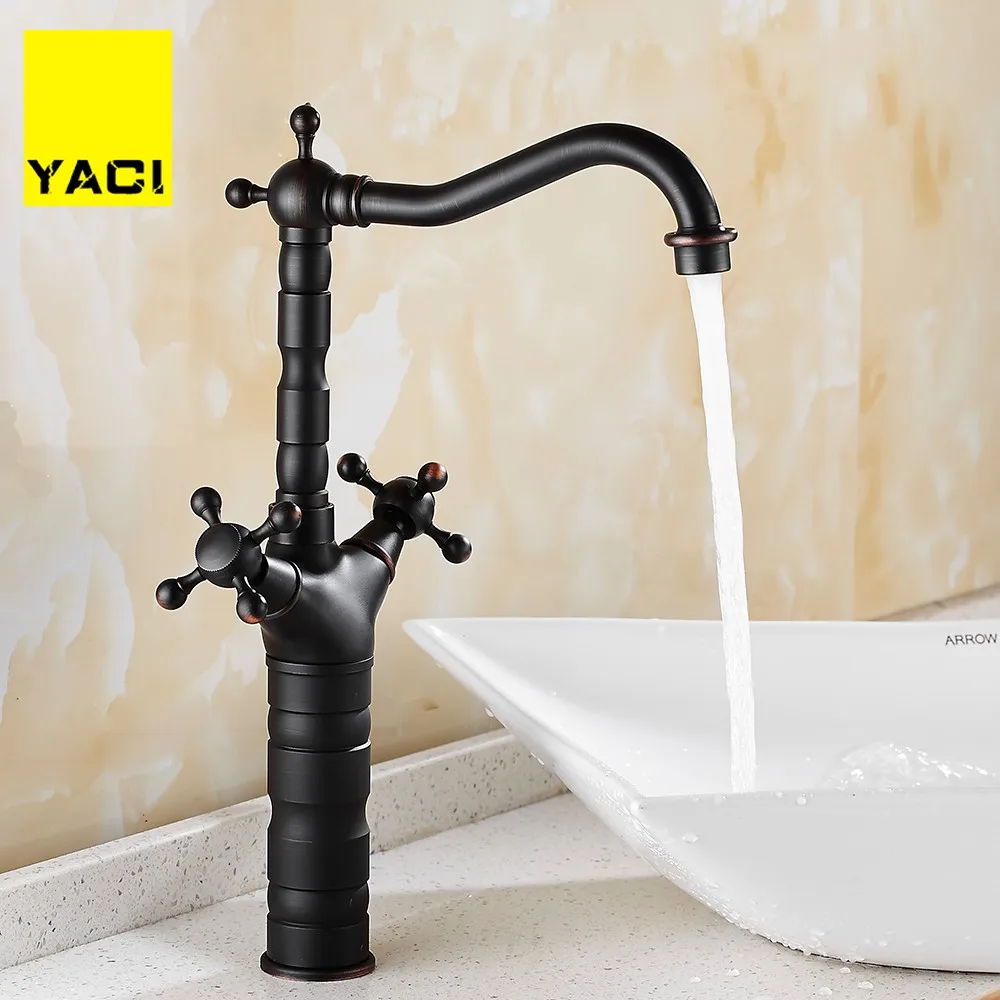 YACI New style Retro Hot and Cold Faucet Blackened Kitchen Swivel Brass Designer Faucets Sink Basin Mixer Tap torneira
YACI New style Retro Hot and Cold Faucet Blackened Kitchen Swivel Brass Designer Faucets Sink Basin Mixer Tap torneira