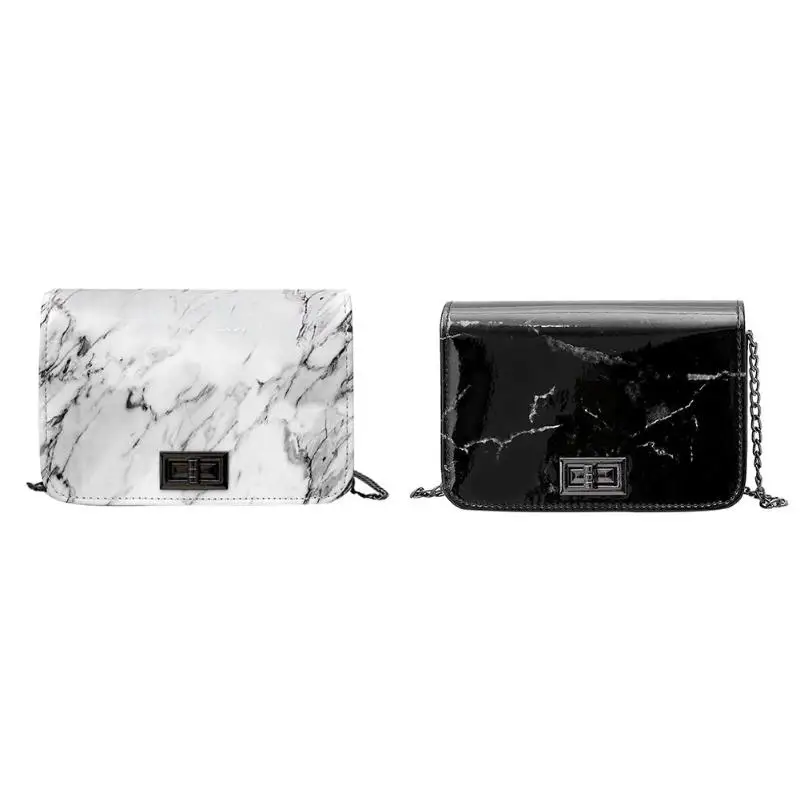 Creative Women Marble Stone Pattern Patent Leather Handbag Ladies Flap Messenger Bag Mini Shoulder Chain Bags
Creative Women Marble Stone Pattern Patent Leather Handbag Ladies Flap Messenger Bag Mini Shoulder Chain Bags