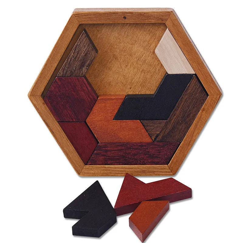 DDWE Wooden Jigsaw Puzzles Toys Kids Educational Toys Brain Games Hexagon Kong Mingsuo Thinking Puzzle Toy For Children
DDWE Wooden Jigsaw Puzzles Toys Kids Educational Toys Brain Games Hexagon Kong Mingsuo Thinking Puzzle Toy For Children