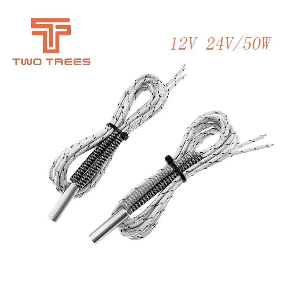1M Heating tube 6*20mm 12V 24V 50W Ceramic Cartridge Heater Reprap&Mendel For HotEnd J-Head 3D Printer Parts
1M Heating tube 6*20mm 12V 24V 50W Ceramic Cartridge Heater Reprap&Mendel For HotEnd J-Head 3D Printer Parts