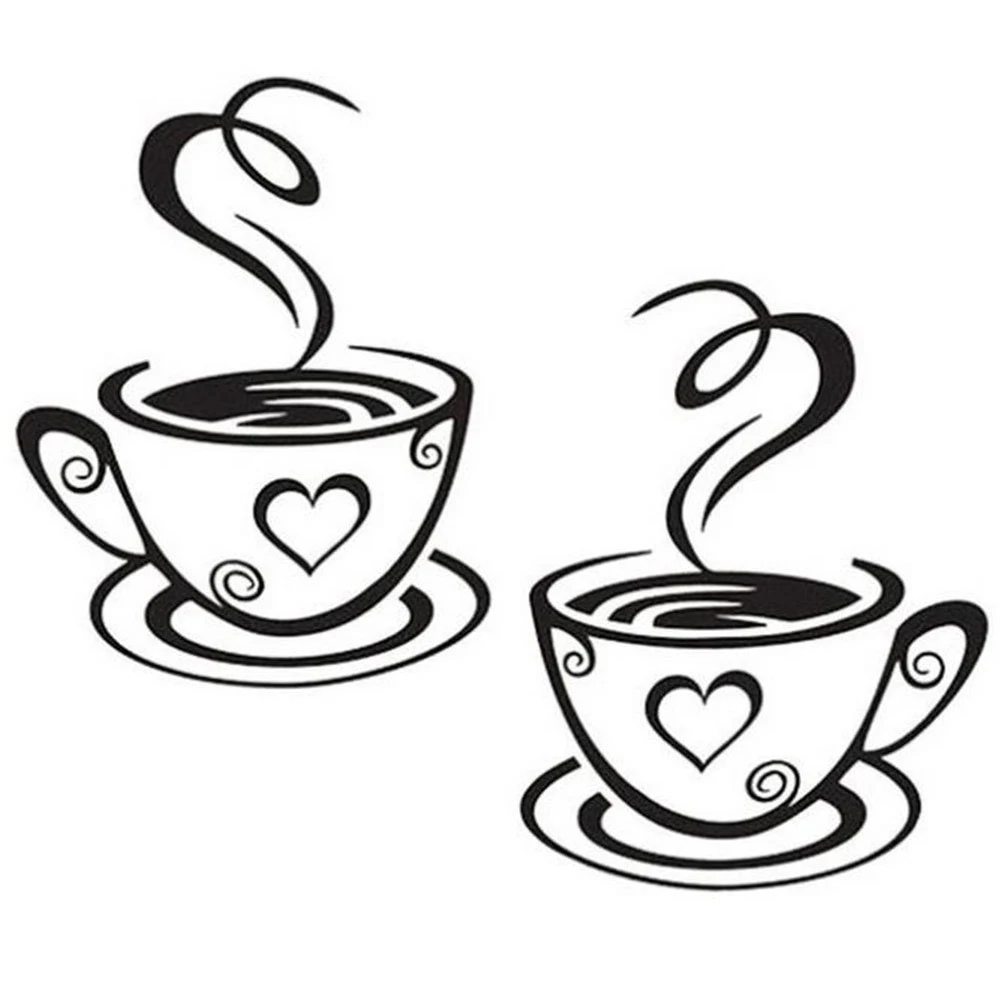 Black Coffee Cups Wall Art Stickers PVC Coffee Sticker Decal Decoration for Kitchen Cafe Restaurant DIY
Black Coffee Cups Wall Art Stickers PVC Coffee Sticker Decal Decoration for Kitchen Cafe Restaurant DIY