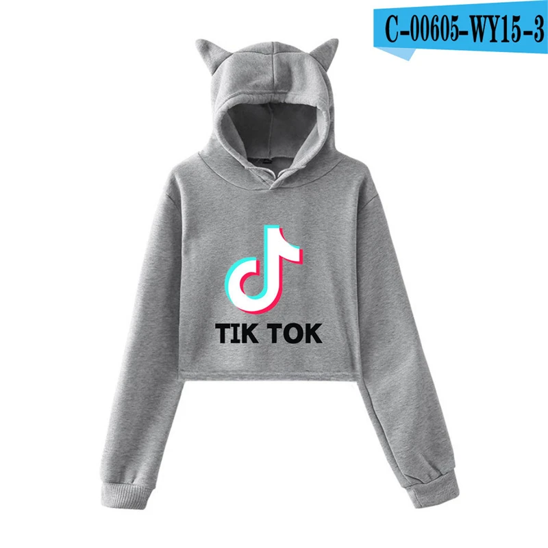 Tik Tok Crop Hoodie Cat Ear 2019 Moletom High Waist Sweatshirts Ladies Hooded Hoodie Womens Hoodies Sweatshirt Streetwear Womens
Tik Tok Crop Hoodie Cat Ear 2019 Moletom High Waist Sweatshirts Ladies Hooded Hoodie Womens Hoodies Sweatshirt Streetwear Womens