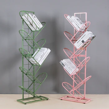Nordic simple modern color wrought iron bookshelf newspaper rack floor decoration storage rack shoe rack home storage
Nordic simple modern color wrought iron bookshelf newspaper rack floor decoration storage rack shoe rack home storage