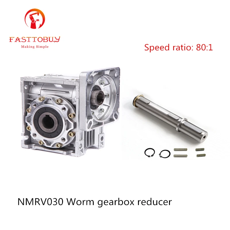 Коэффициент скорости 80:1 червячная коробка передач RV30 редуктор NMRV030 червячный для