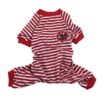 Pet Dog Clothes Cartoon Striped Cotton Pajamas Small Dog Cat Jumpsuit Coat Shirt Clothes For Teddy Small Dogs
Pet Dog Clothes Cartoon Striped Cotton Pajamas Small Dog Cat Jumpsuit Coat Shirt Clothes For Teddy Small Dogs