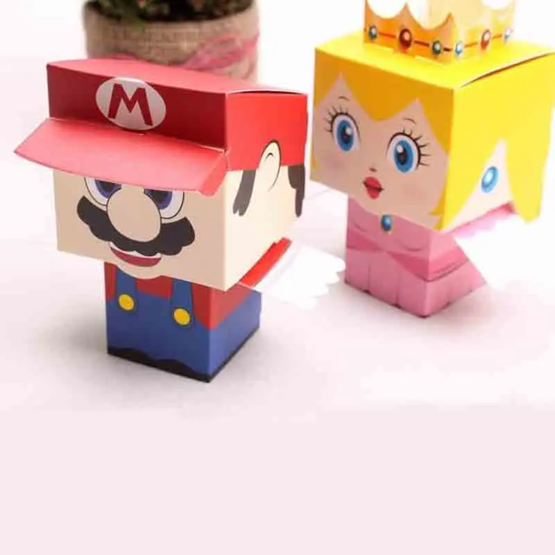 10Pcs/Pack Kawaii Cartoon Super Marie Bros Princess Bride and Groom Wedding Favors Mario Candy Box Wedding Gifts
10Pcs/Pack Kawaii Cartoon Super Marie Bros Princess Bride and Groom Wedding Favors Mario Candy Box Wedding Gifts