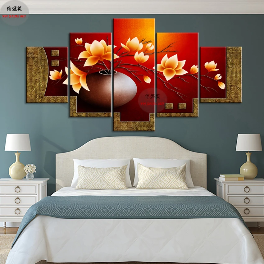 5 Piece Modern Flower Vase Canvas Art Oil Painting Modular Picture HD Print Wall Pictures For Living Room Decoration Paintings
5 Piece Modern Flower Vase Canvas Art Oil Painting Modular Picture HD Print Wall Pictures For Living Room Decoration Paintings