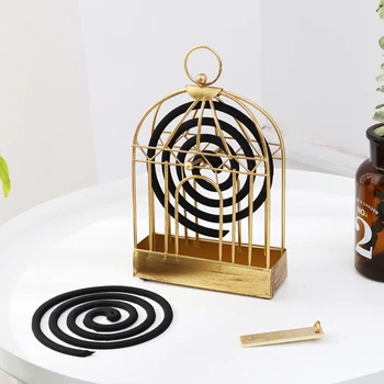 New Nordic Style Iron Art Birdcag Shape Mosquito Coil Holder Incense Shelf Home Mosquito Repellent Holder Ornament
New Nordic Style Iron Art Birdcag Shape Mosquito Coil Holder Incense Shelf Home Mosquito Repellent Holder Ornament