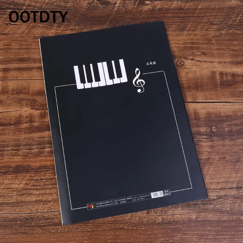 OOTDTY 18 Sheets Music Practice Notebook Piano Violin Book Universal Five-line Spectrum
OOTDTY 18 Sheets Music Practice Notebook Piano Violin Book Universal Five-line Spectrum