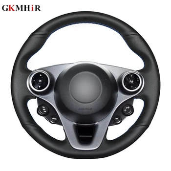 DIY Black Steering Wheel Cover Soft Artificial Leather Car Steering Wheel Cover for Smart New Fortwo Forfour 2015-2017 
DIY Black Steering Wheel Cover Soft Artificial Leather Car Steering Wheel Cover for Smart New Fortwo Forfour 2015-2017
