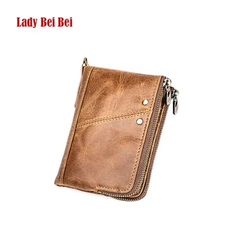 Lady Beibei Fashion Wallet Men Genuine Leather Wallets Female Double Zipper Design Coin Purse Card Holder Unisex Slim Wallet
Lady Beibei Fashion Wallet Men Genuine Leather Wallets Female Double Zipper Design Coin Purse Card Holder Unisex Slim Wallet