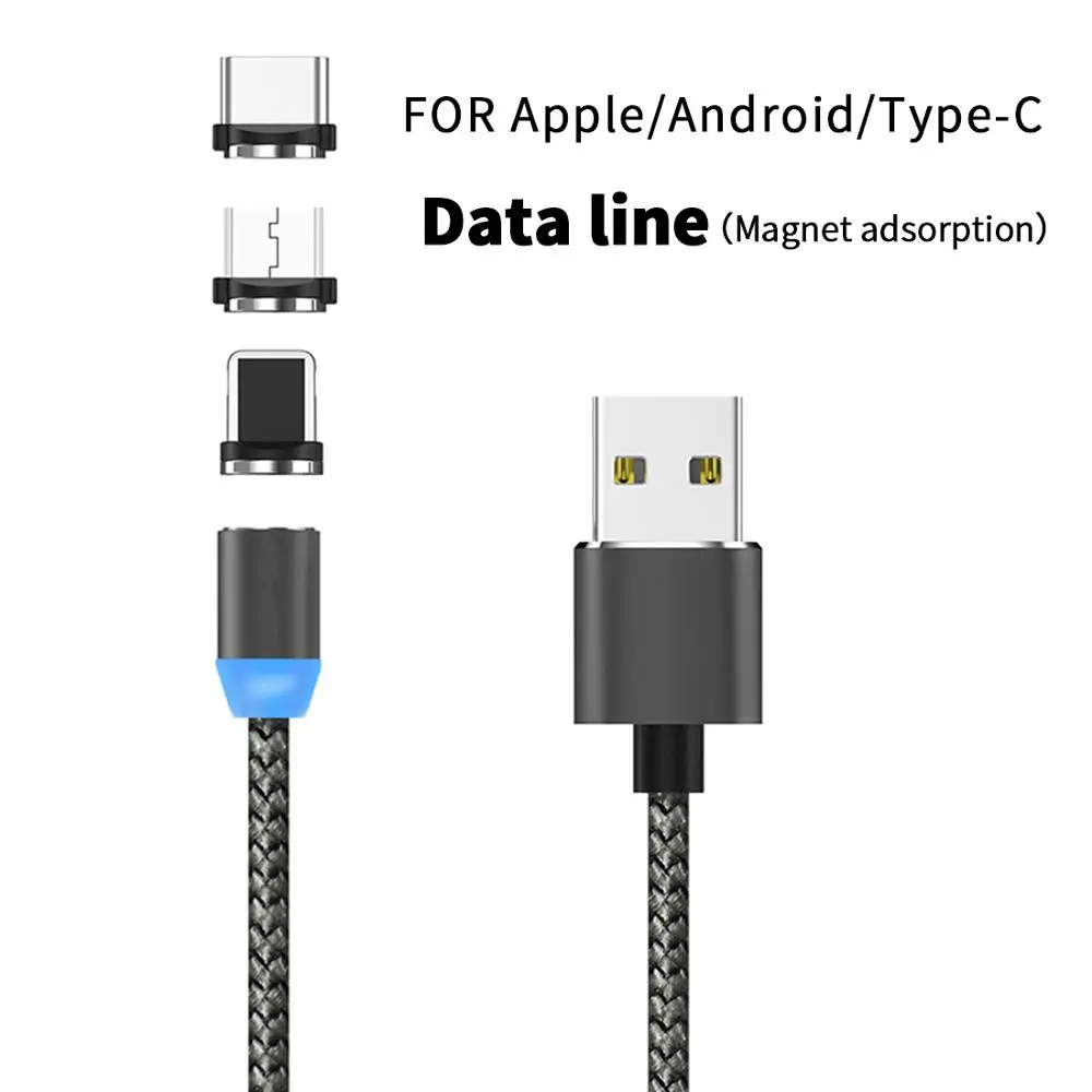 Micro USB Type C Fast Charging Magnetic Cable for iPhone for Samsung/Xiaomi USB-C Phone Magnet Data Cable Charger Cord 1M 2M
Micro USB Type C Fast Charging Magnetic Cable for iPhone for Samsung/Xiaomi USB-C Phone Magnet Data Cable Charger Cord 1M 2M