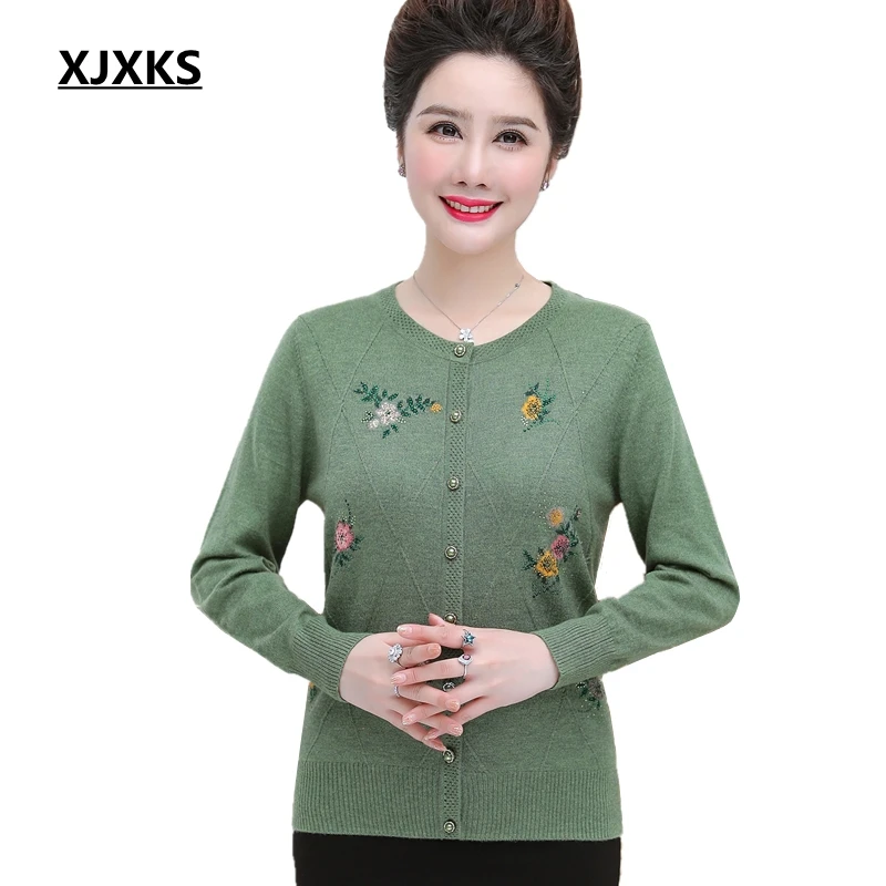 XJXKS Cardigans Invierno Mujer 2019 Oversized Sweater Round Neck Cashmere Cardigan Long-sleeved Knitted Women Sweater
XJXKS Cardigans Invierno Mujer 2019 Oversized Sweater Round Neck Cashmere Cardigan Long-sleeved Knitted Women Sweater