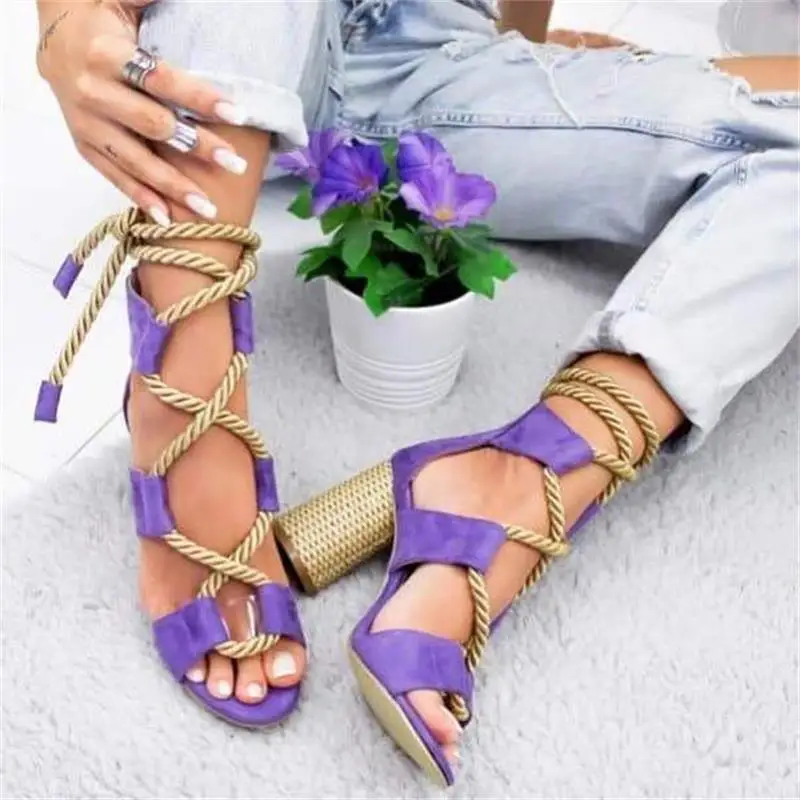 Women's Cross-tied Sandals 2019 Summer Multi-color Casual Dance Party Beach High-heeled Sandals Bohemia Gladiator Sandals Women
Women's Cross-tied Sandals 2019 Summer Multi-color Casual Dance Party Beach High-heeled Sandals Bohemia Gladiator Sandals Women