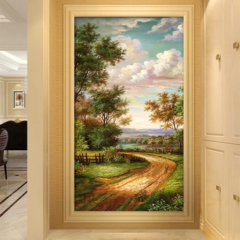 Custom 3D Wall Mural Wallpaper Pastoral Country Road Landscape Oil Painting 3D Wallpaper For Walls Hotel Living Room Home Decor
Custom 3D Wall Mural Wallpaper Pastoral Country Road Landscape Oil Painting 3D Wallpaper For Walls Hotel Living Room Home Decor