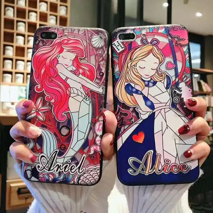 Cartoon Girl Princess Alice Mermaid Pattern Color Embossed Print Case for iPhone X Xr Xs Max 6 6s 7 8 Plus Back Cover Case Capa
Cartoon Girl Princess Alice Mermaid Pattern Color Embossed Print Case for iPhone X Xr Xs Max 6 6s 7 8 Plus Back Cover Case Capa