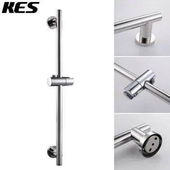 KES Bathroom Adjustable Slider Bar ROUND Wall Mount, Polished/Brushed SUS304 Stainless Steel, F204/F204-2
KES Bathroom Adjustable Slider Bar ROUND Wall Mount, Polished/Brushed SUS304 Stainless Steel, F204/F204-2