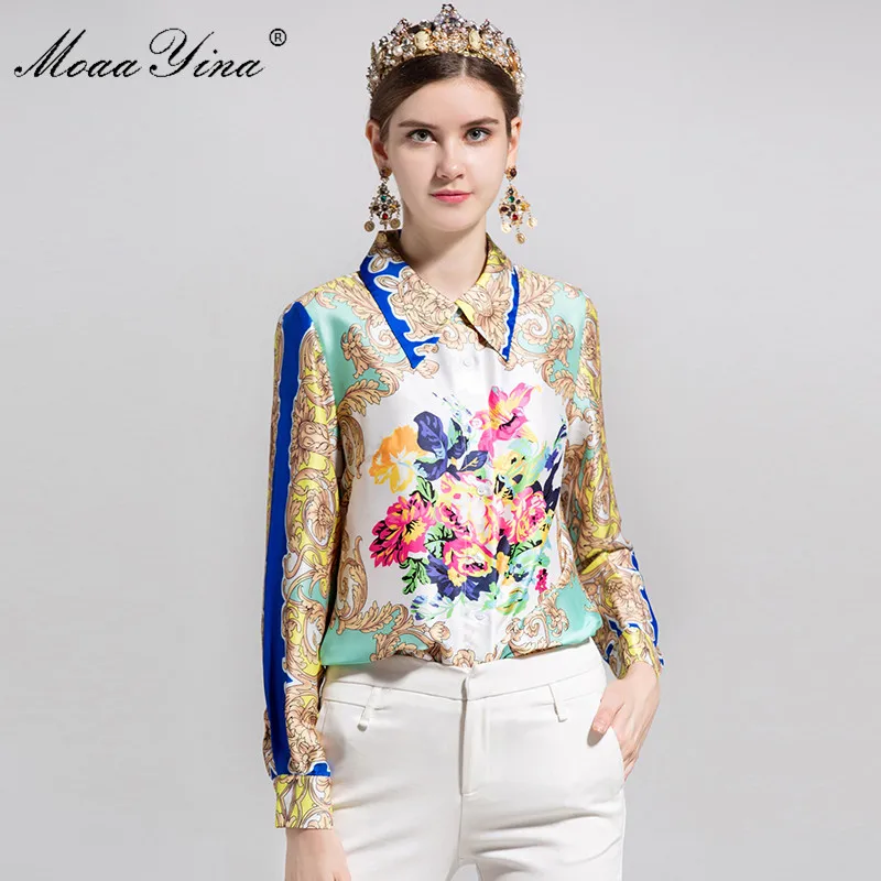 MoaaYina Fashion Designer Runway Plus size 3XL Shirt Summer Women Long sleeve Turn-down collar Vintage Printing Casual Blouse
MoaaYina Fashion Designer Runway Plus size 3XL Shirt Summer Women Long sleeve Turn-down collar Vintage Printing Casual Blouse