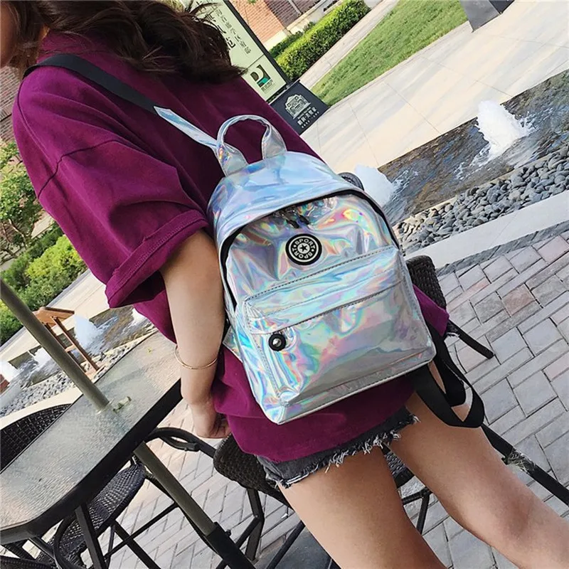THINKTHENDO 2018 Fashion Women Girls Laser School Shoulder 3 Color Zip Bright Backpack Travel Bag Rucksack Solid New Soft
THINKTHENDO 2018 Fashion Women Girls Laser School Shoulder 3 Color Zip Bright Backpack Travel Bag Rucksack Solid New Soft