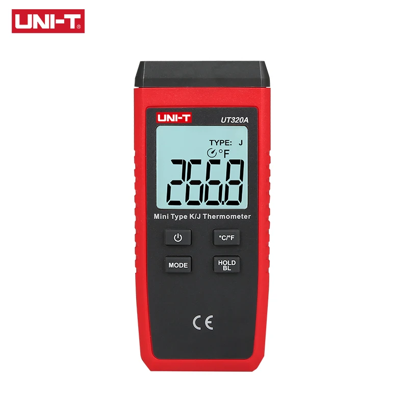 UNI-T UT320A UT320D Mini Contact Type Digital Thermometer Dual Channel K/J Temperature Meter LCD Backlight Data Hold Thermostat
UNI-T UT320A UT320D Mini Contact Type Digital Thermometer Dual Channel K/J Temperature Meter LCD Backlight Data Hold Thermostat