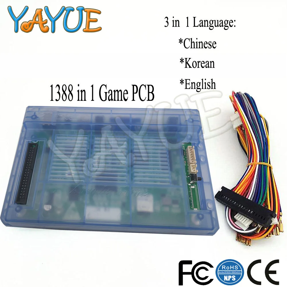 Game Box 6 PCB with Jamma Harness Pandora 1388 in 1 Arcade Cabinet with 3 in 1 Language Chinese,English,Korea for Arcade Console
Game Box 6 PCB with Jamma Harness Pandora 1388 in 1 Arcade Cabinet with 3 in 1 Language Chinese,English,Korea for Arcade Console