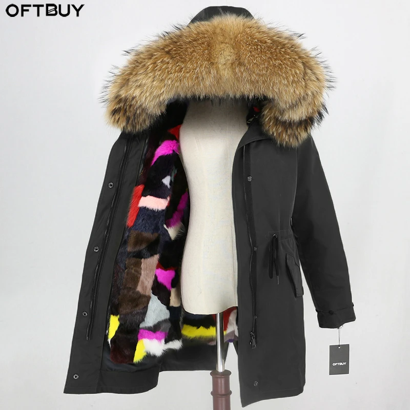 OFTBUY Real Mink Fur Coat Waterproof Long Parka Winter Jacket Women Natural Raccoon Fur Hood Detachable Outerwear Thick Warm
OFTBUY Real Mink Fur Coat Waterproof Long Parka Winter Jacket Women Natural Raccoon Fur Hood Detachable Outerwear Thick Warm