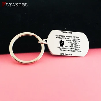 Novel Accessories For Couples Valentine Family Gift Engraved Keyring Jewelry Thanksgiving Day Jewelry Dog Tag Stainless Keychain
Novel Accessories For Couples Valentine Family Gift Engraved Keyring Jewelry Thanksgiving Day Jewelry Dog Tag Stainless Keychain