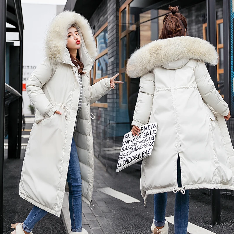 New Large Fur Collar Winter Coats Women Letter Slim Thick Warm Cotton Parkas Medium-long Hood Casaco Feminino Inverno
New Large Fur Collar Winter Coats Women Letter Slim Thick Warm Cotton Parkas Medium-long Hood Casaco Feminino Inverno