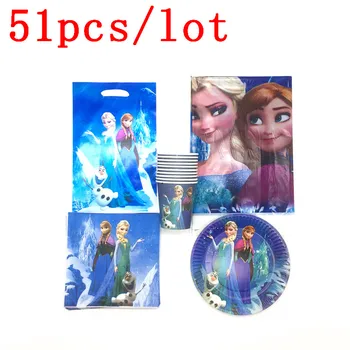 Disney Frozen Theme Disposable TableCover Elsa Gift Snack Bag Cup PlateWedding Girl Birthday Napkins Decoration Supply 51Pcs/lot
Disney Frozen Theme Disposable TableCover Elsa Gift Snack Bag Cup PlateWedding Girl Birthday Napkins Decoration Supply 51Pcs/lot
