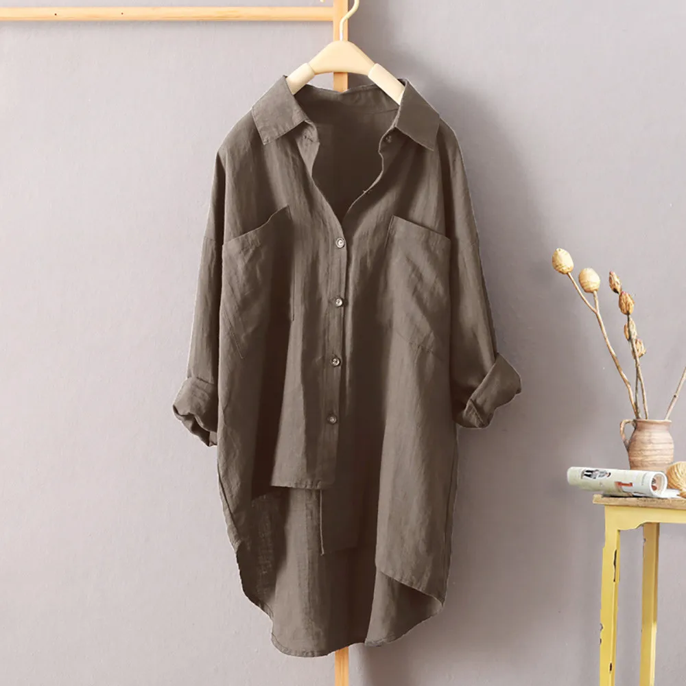 Plus Size Long Sleeve Shirts Womens Buttons Down Asymmetrical High Low Casual Shirt Tops Blouse Women Clothes Autumn Roupa #
Plus Size Long Sleeve Shirts Womens Buttons Down Asymmetrical High Low Casual Shirt Tops Blouse Women Clothes Autumn Roupa #