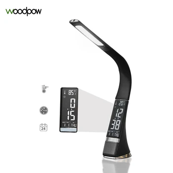 Woodpow Elegant Leather Texture Office LED Desk Lamp Dimming Table Lamps with LCD Display Alarm Clock/Calendar For Work Study
Woodpow Elegant Leather Texture Office LED Desk Lamp Dimming Table Lamps with LCD Display Alarm Clock/Calendar For Work Study