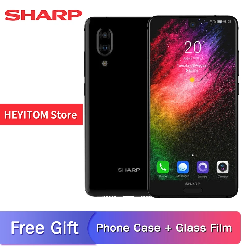 SHARP AQUOS C10 S2 SmartPhone Android 8.0 4GB + 64GB 5.5 "FHD +Snapdragon 630 Octa core Face ID NFC 12MP 2700mAh 4G mobile phone
SHARP AQUOS C10 S2 SmartPhone Android 8.0 4GB + 64GB 5.5 "FHD +Snapdragon 630 Octa core Face ID NFC 12MP 2700mAh 4G mobile phone
