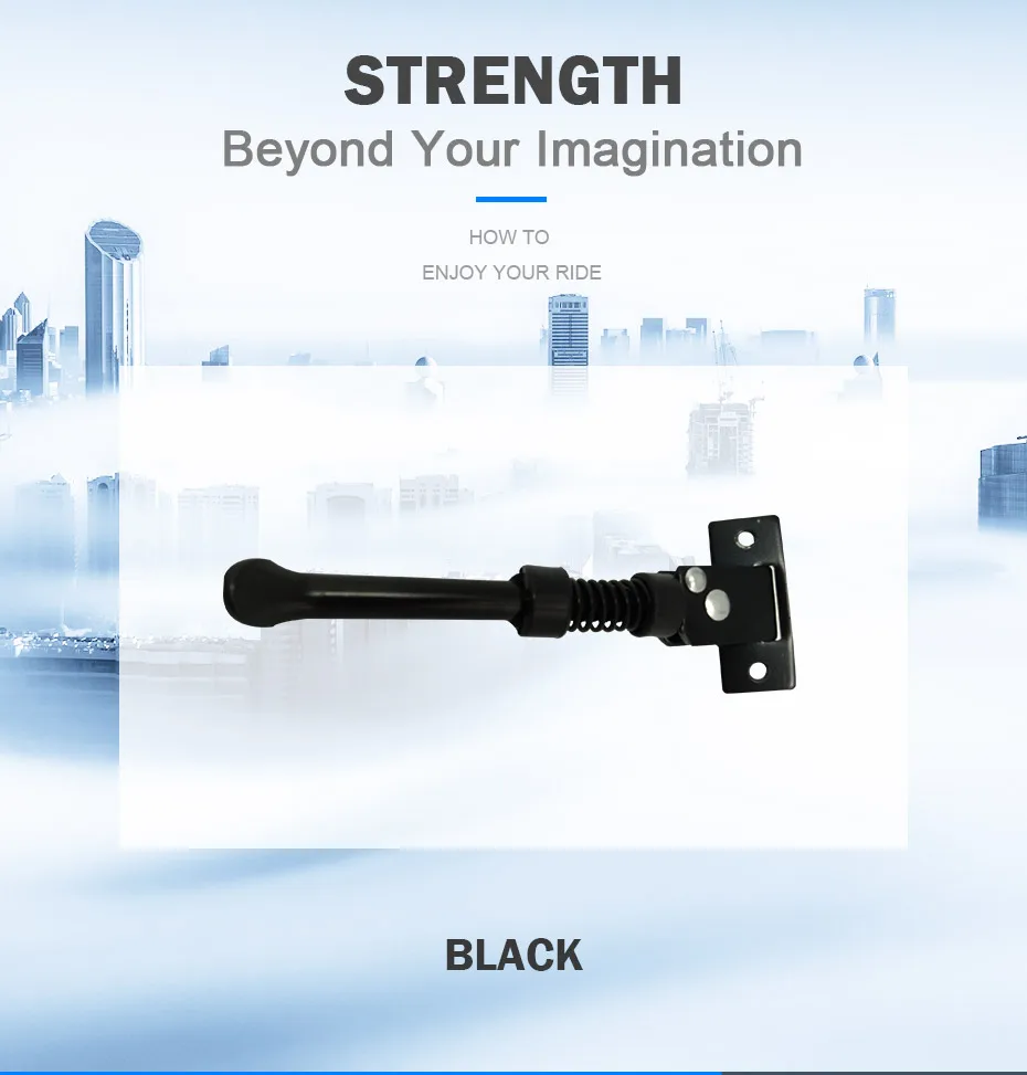 Cheap JS Aluminum Alloy Black Scooter Side Support E Scooter Kickstand Parking Stand For 10 Inch Electric Scooter Patinete Eletrico 2