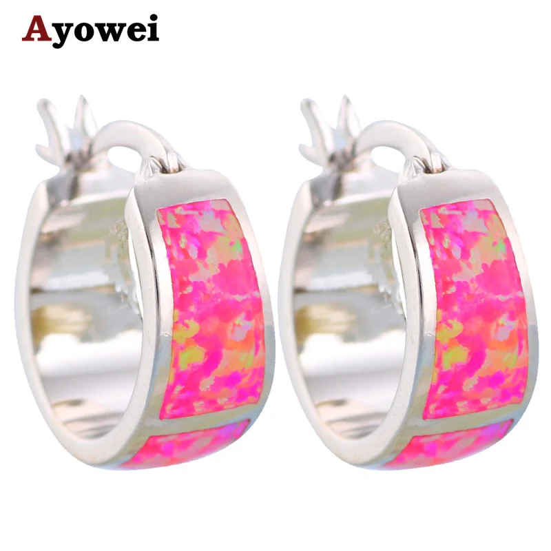 Purple Fire Opal stamp Silver Hoop Earrings Summer style Round earrings for women Fashion Opal Jewelry OE360A
Purple Fire Opal stamp Silver Hoop Earrings Summer style Round earrings for women Fashion Opal Jewelry OE360A