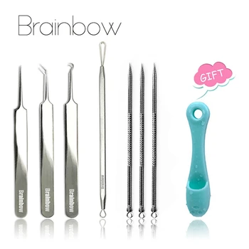 Buy 3 Get 1 Gift Brainbow Blackhead Tweezer Acne Needle Blackhead Pimples Extractor Removal Tools Face Pore Cleaner Makeup Set
Buy 3 Get 1 Gift Brainbow Blackhead Tweezer Acne Needle Blackhead Pimples Extractor Removal Tools Face Pore Cleaner Makeup Set