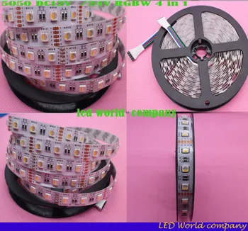 5050 DC12V/ 24V 4 in 1 LED Strip Flexible LED Light RGB+White / RGB+Warm White 4 color in 1 LED Chip 60 LED/m IP20 5m/lot.
5050 DC12V/ 24V 4 in 1 LED Strip Flexible LED Light RGB+White / RGB+Warm White 4 color in 1 LED Chip 60 LED/m IP20 5m/lot.