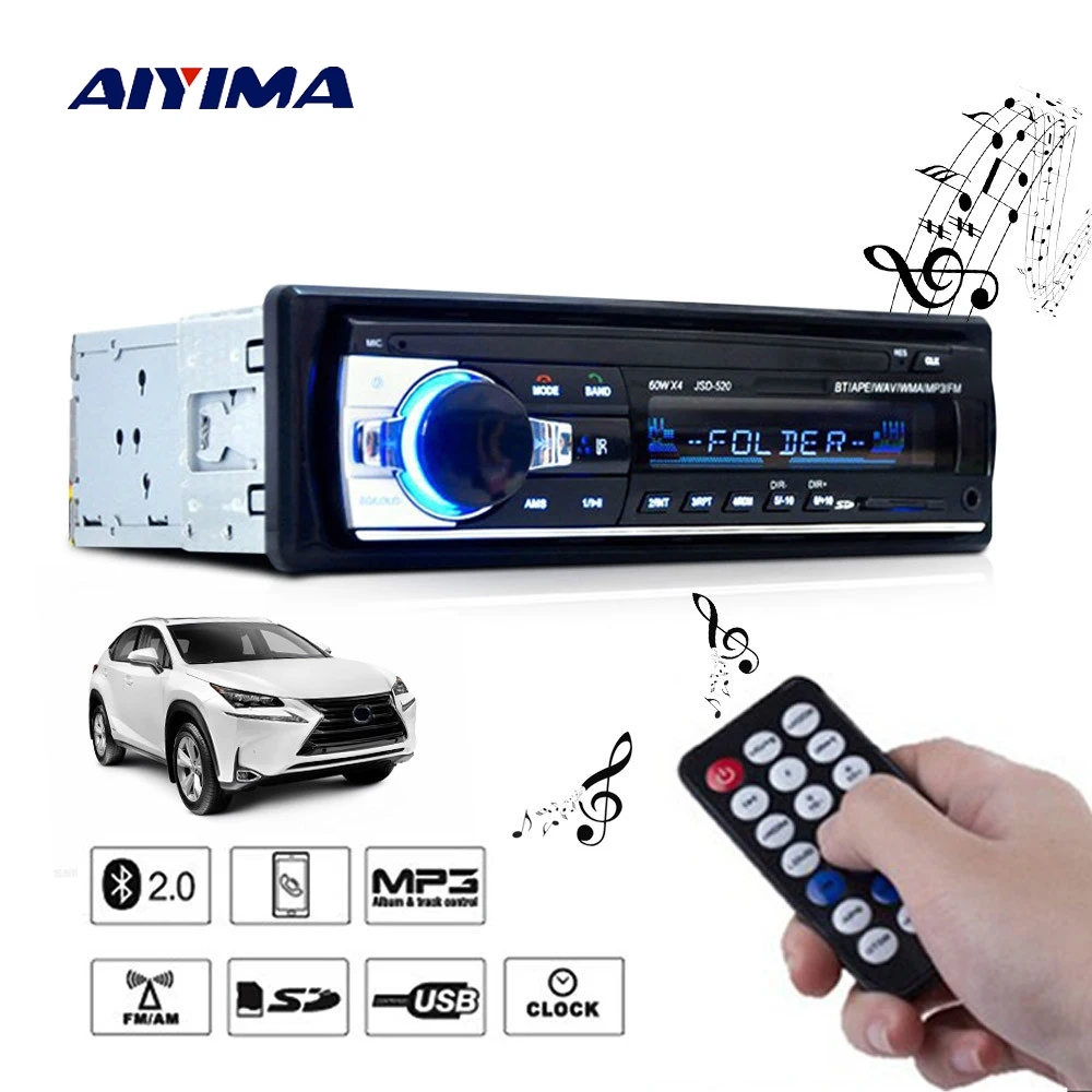 AIYIMA Mini Multifunction 1 Din Bluetooth 2.0 Car Audio Mp3 Player 12V 24V WAV WMV SD USB AUX FM Radio Music Player
AIYIMA Mini Multifunction 1 Din Bluetooth 2.0 Car Audio Mp3 Player 12V 24V WAV WMV SD USB AUX FM Radio Music Player