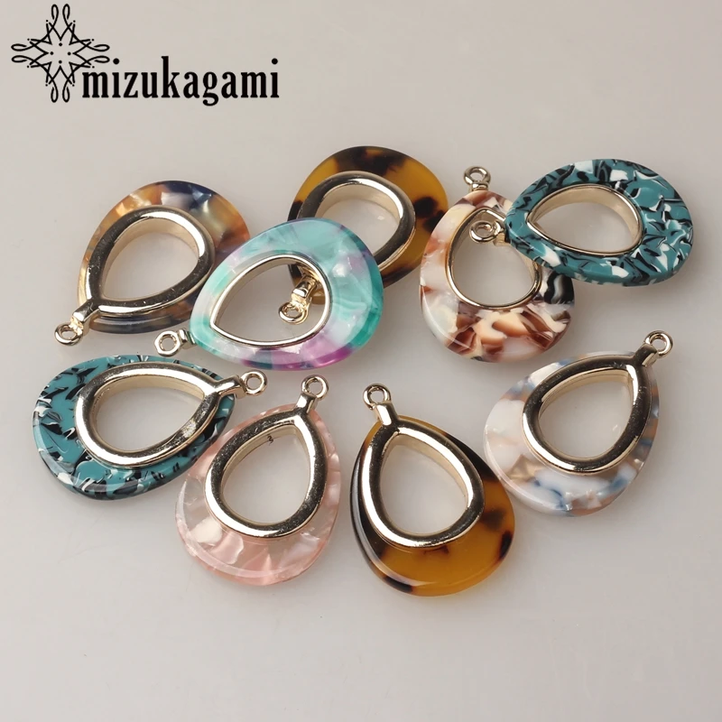Zinc Alloy Golden Metal Colorful Resin Hollow Water Drop Charms 35*21mm 6pcs/lot For DIY Jewelry Earrings Making Accessories 
Zinc Alloy Golden Metal Colorful Resin Hollow Water Drop Charms 35*21mm 6pcs/lot For DIY Jewelry Earrings Making Accessories