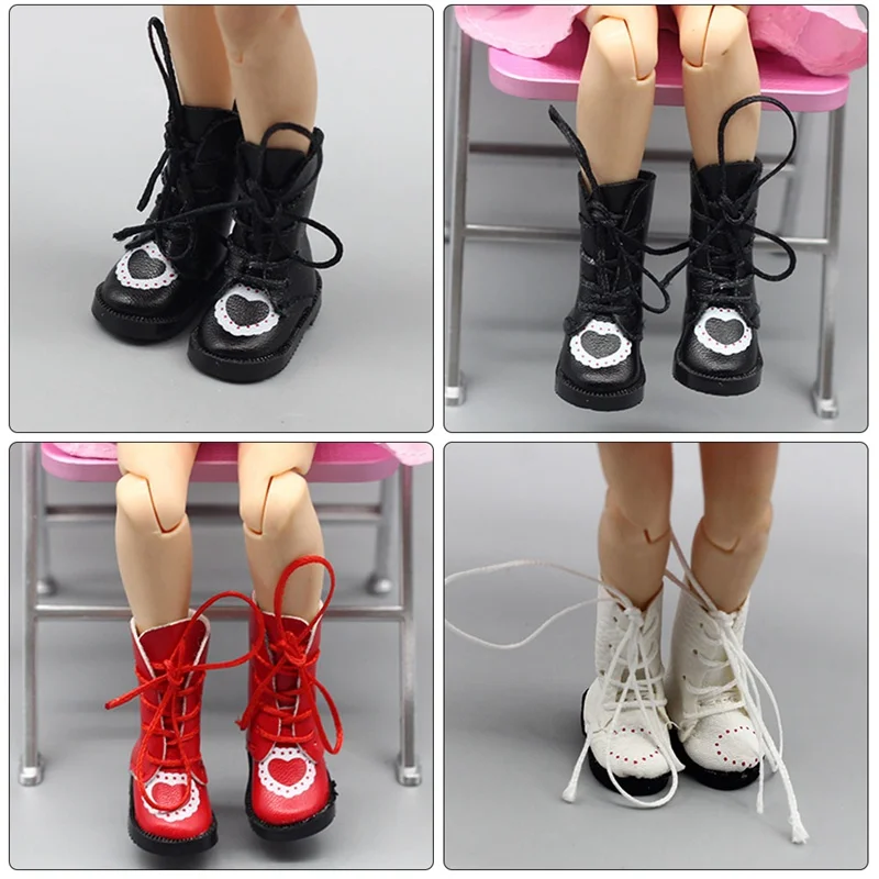 1 Pair 3.3 Cm PU Leather Heart-shaped Printed Dolls Shoes Handmade Doll Mini Boot Lovely Girl Toy Fashion Doll Accessories
1 Pair 3.3 Cm PU Leather Heart-shaped Printed Dolls Shoes Handmade Doll Mini Boot Lovely Girl Toy Fashion Doll Accessories