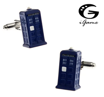 iGame Factory Price Retail Novelty Police Box Cuff Links Blue Color Painting Quality Brass Material Free Shipping
iGame Factory Price Retail Novelty Police Box Cuff Links Blue Color Painting Quality Brass Material Free Shipping