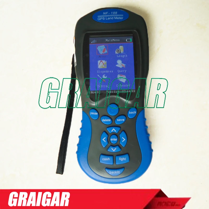 NF-188 геологический инструмент GPS Land Meter можно измерить любые участки площади и