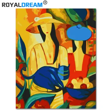 ROYALDREAM Women And Cat bstract Painting Diy Digital Painting By Numbers Modern Wall Art Picture For Home Wall Artwork
ROYALDREAM Women And Cat bstract Painting Diy Digital Painting By Numbers Modern Wall Art Picture For Home Wall Artwork