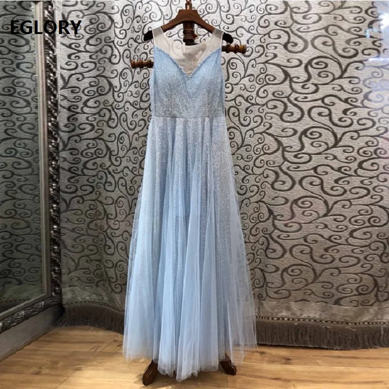 Top Grade New 2019 Spring Summer Long Evening Maxi Dress Women Sexy Sheer Mesh Patchwork Allover Sequined Blue Long Dress Carpet
Top Grade New 2019 Spring Summer Long Evening Maxi Dress Women Sexy Sheer Mesh Patchwork Allover Sequined Blue Long Dress Carpet